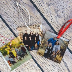 3.5" x 3.5" Square Glass Ornament (Beveled)